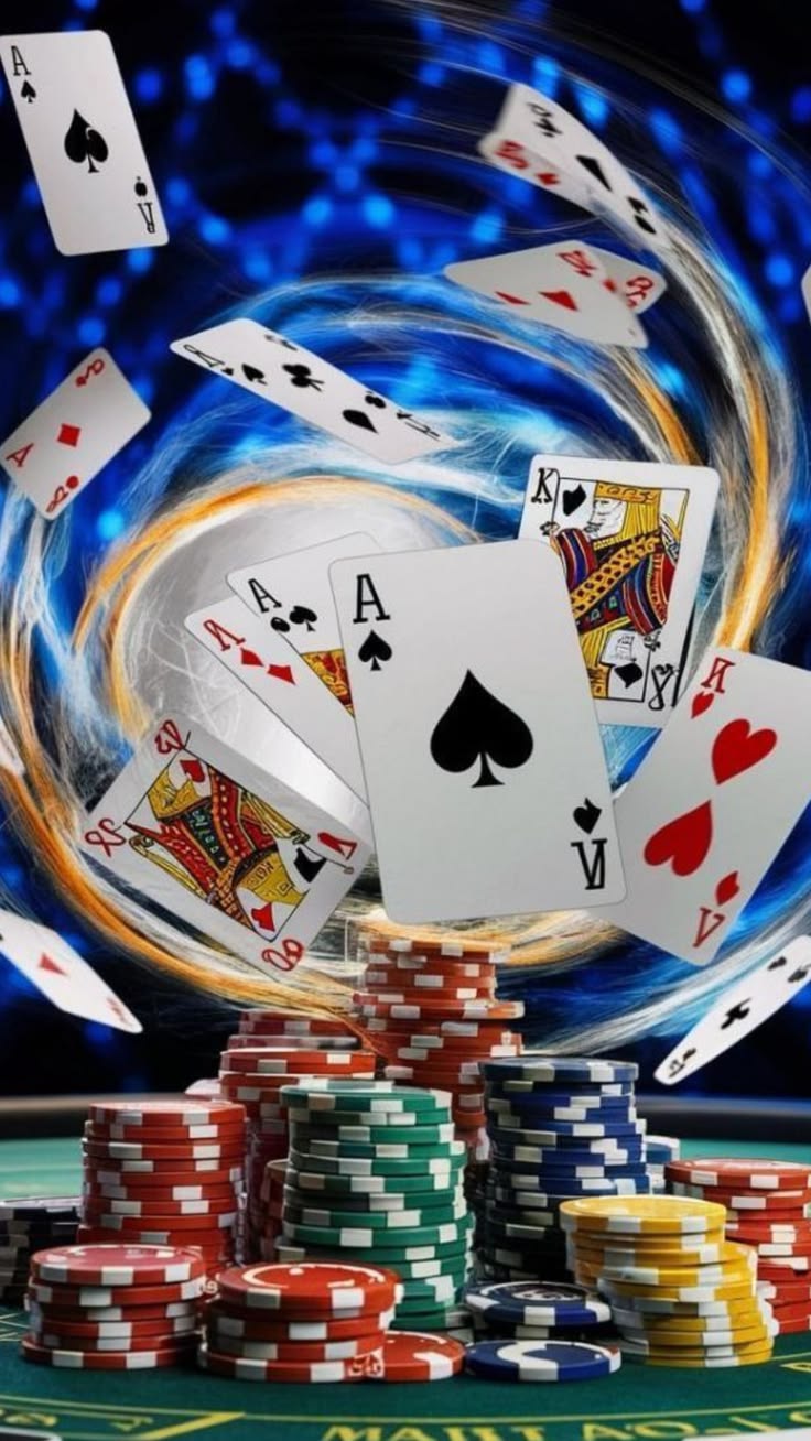 Casino Hold'em live table with dealer and community cards
